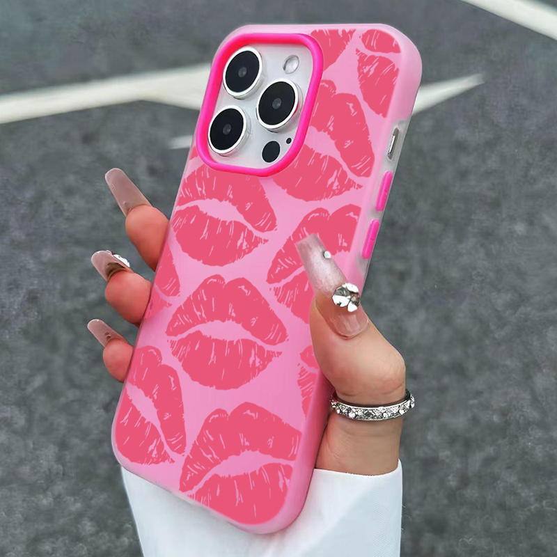 Phone Accessories For Girls - Sexy meisje roze lippen patroon ontwerp