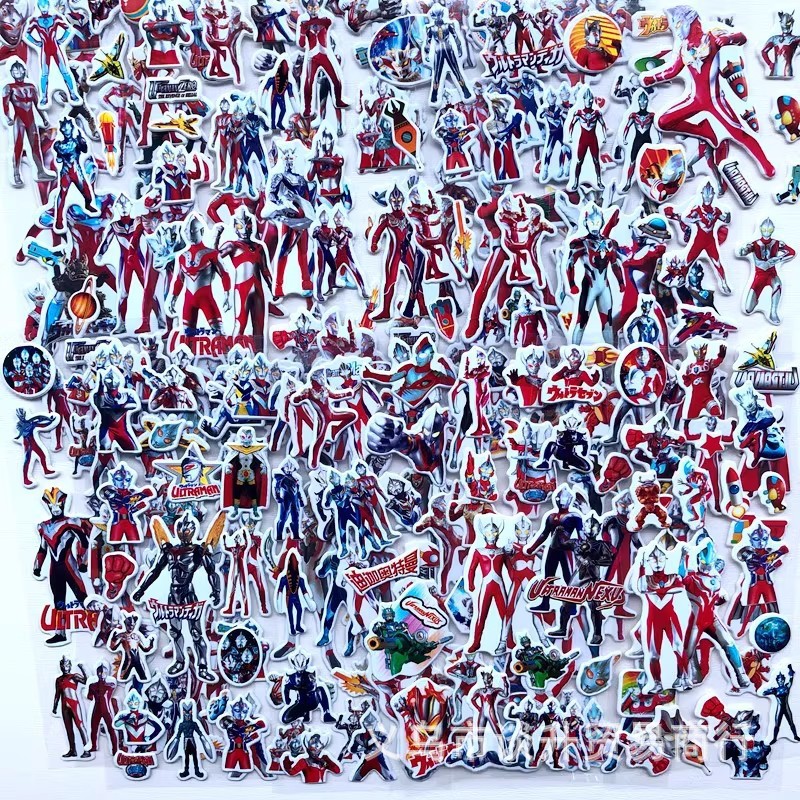 Phone Accessories For Kids - 10st Cartoon Ultraman 3D Bubble Stickers