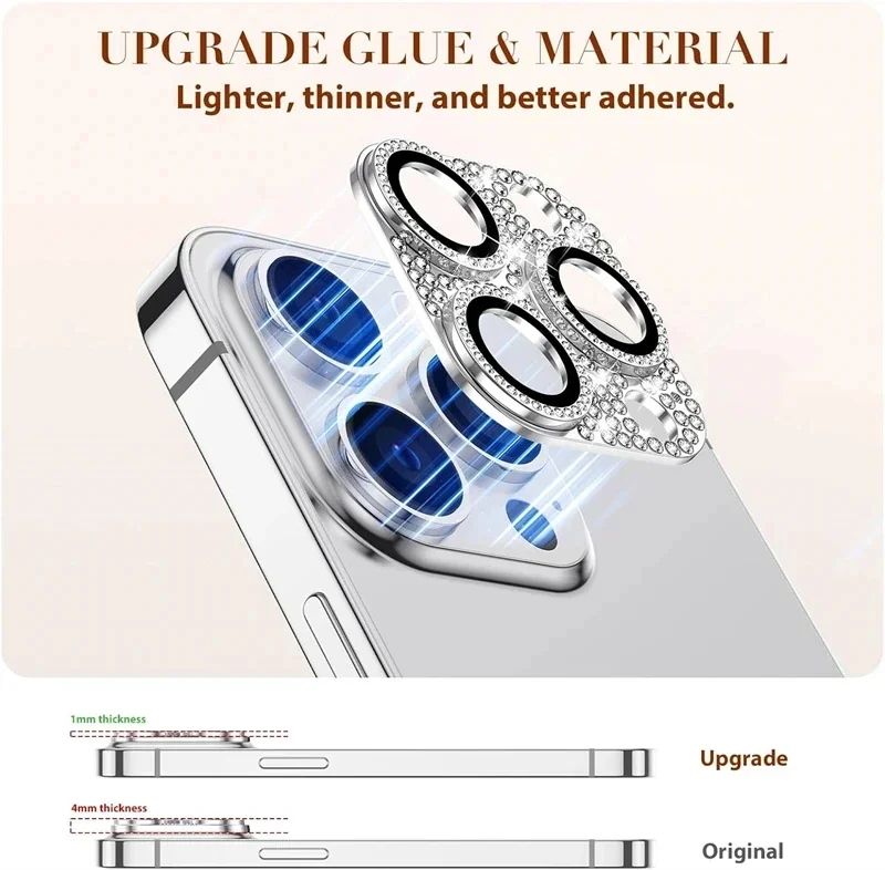 Phone Accessories Business - Luxe Strass Diamant Glitter Camera Lens