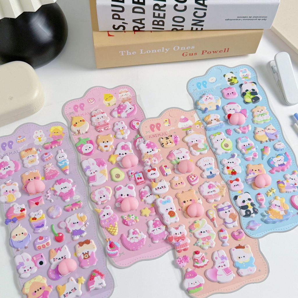 4 stuks 3D zachte schattige ko - Phone Accessories For Kids recensie en prijs