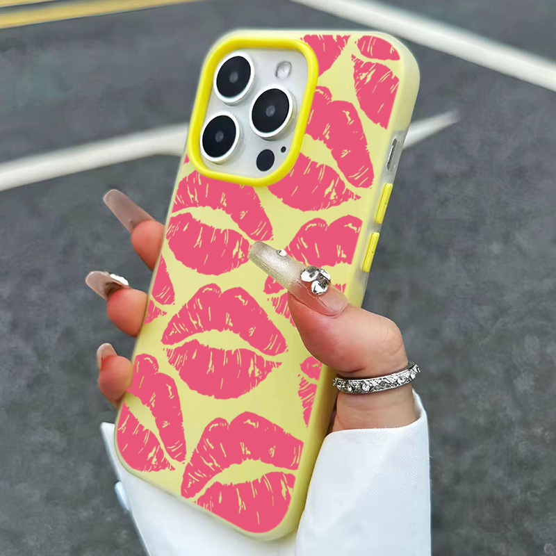 Sexy meisje roze lippen patroo - Phone Accessories For Girls recensie en prijs