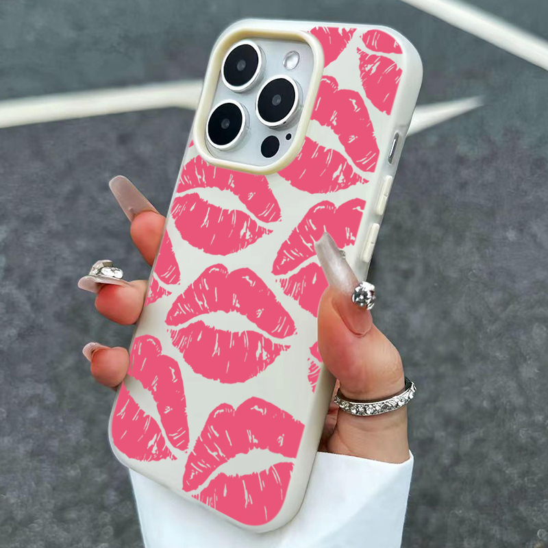 Sexy meisje roze lippen patroo - Phone Accessories For Girls recensie en prijs