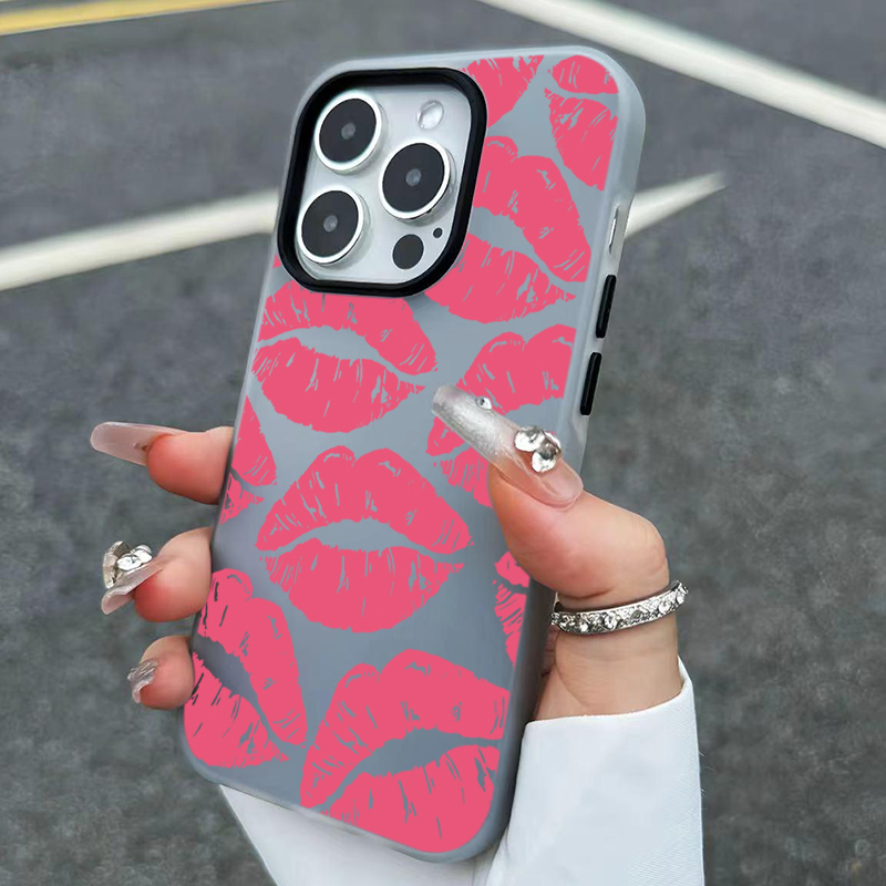 Sexy meisje roze lippen patroo - Phone Accessories For Girls recensie en prijs