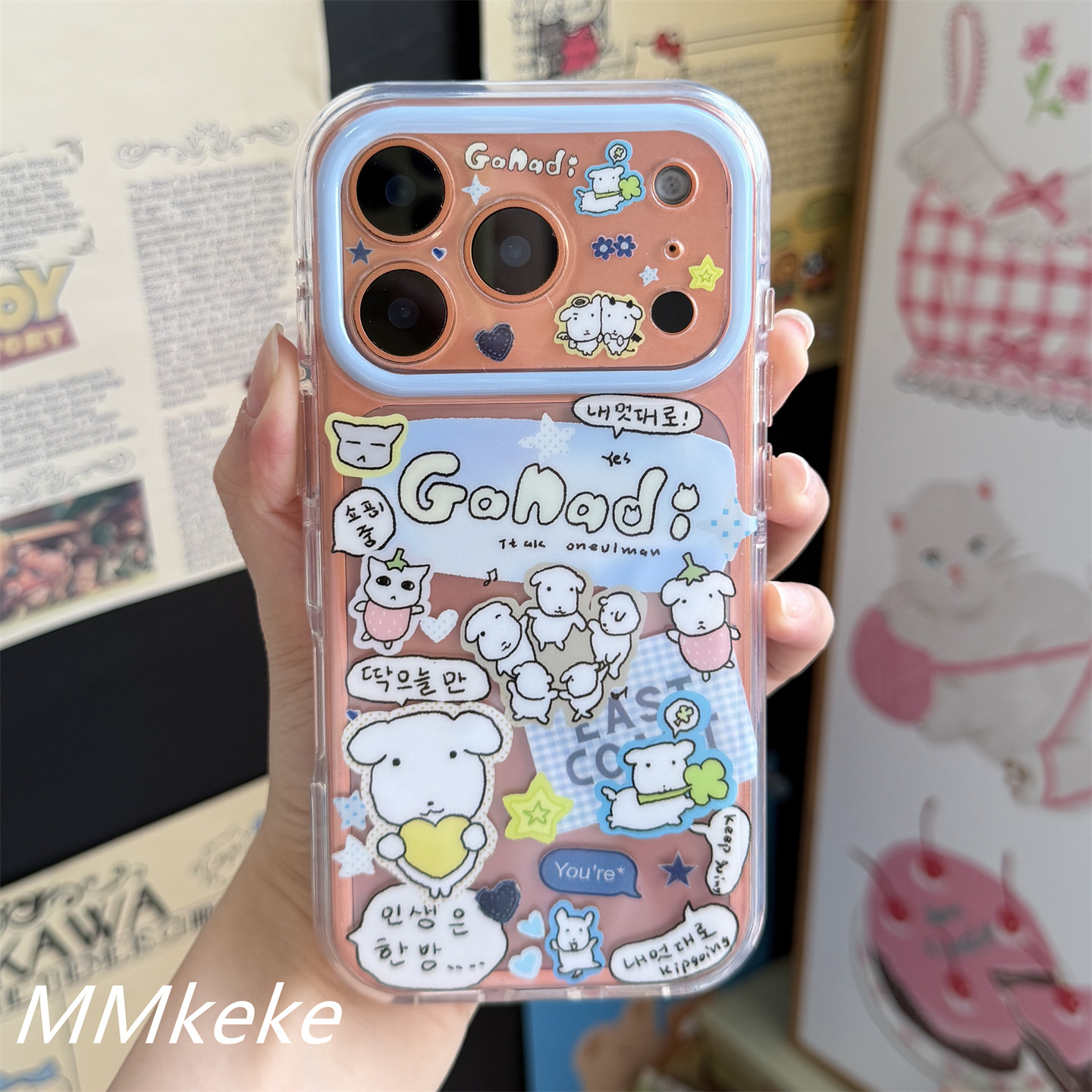 Korea ins Big Head Puppy Line  - Phone Accessories For Girls recensie en prijs