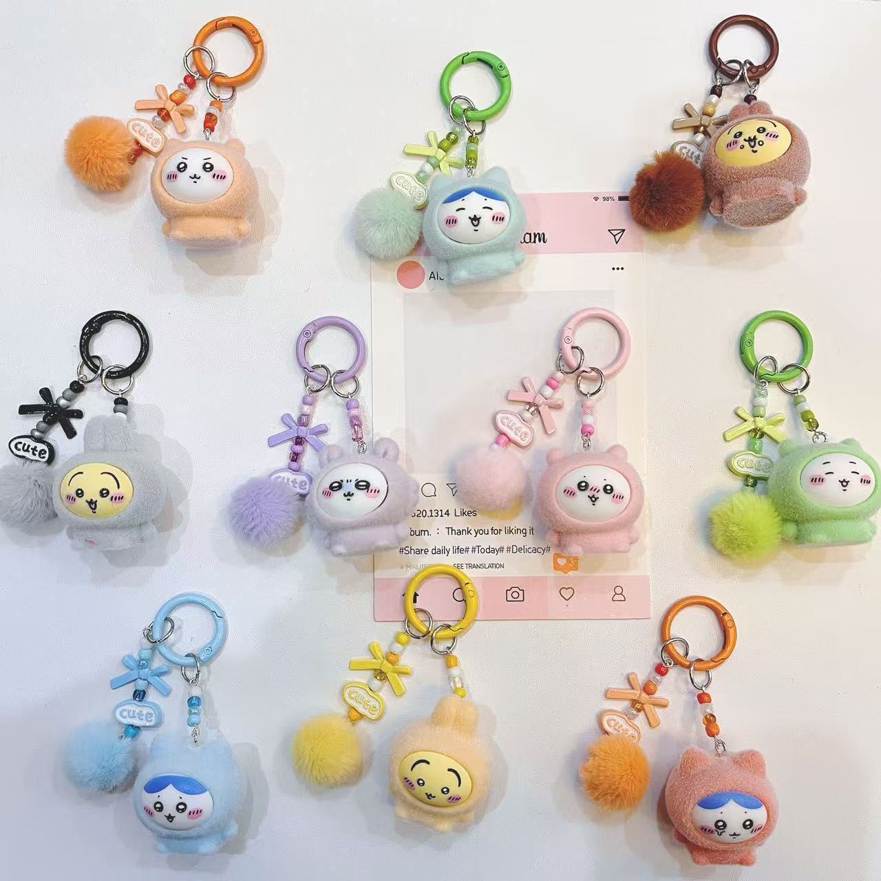 Yiji Gevlokte Cartoon Sleutelh - Phone Accessories For Kids recensie en prijs
