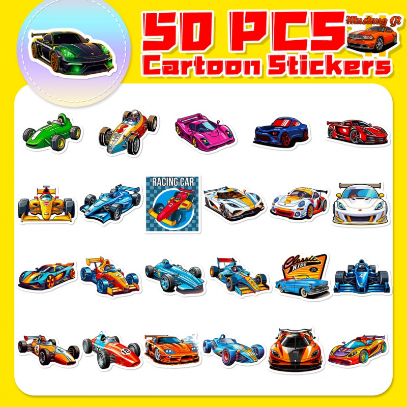 50 STKS Cool Cartoon JDM Racin - Phone Accessories For Kids recensie en prijs